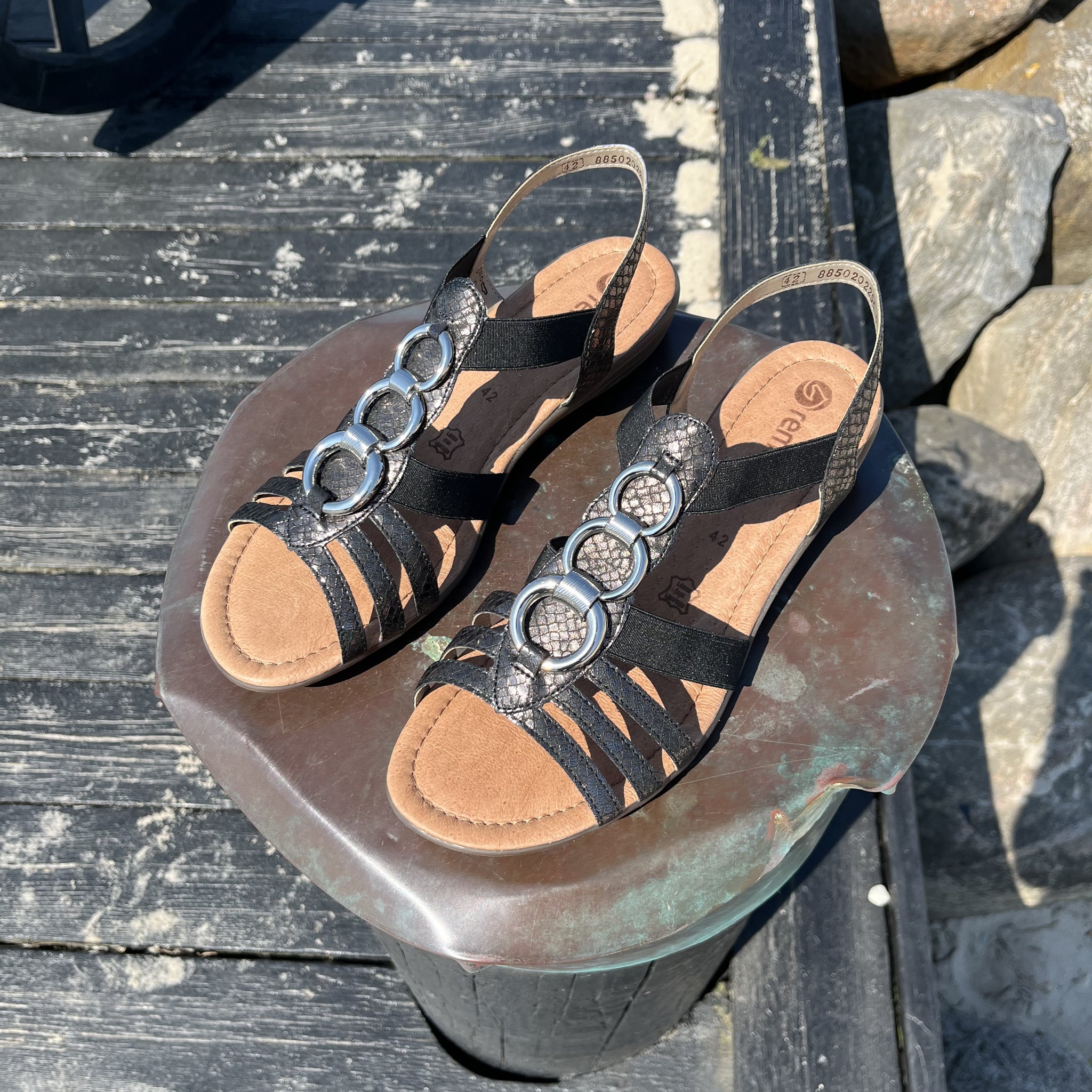 Remonte - Sort sandal