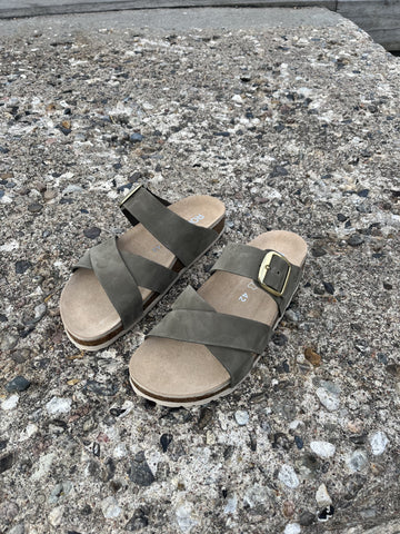 Rohde - Olivengrøn sandal